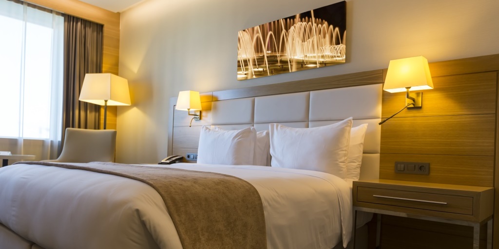 スイスのホテル～ベッドのイメージ
